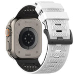 Bracelete de Relógio em Silicone Respirável com Padrão de Quadrados, Para Apple Watch 46mm / 49mm / 45mm / 44mm