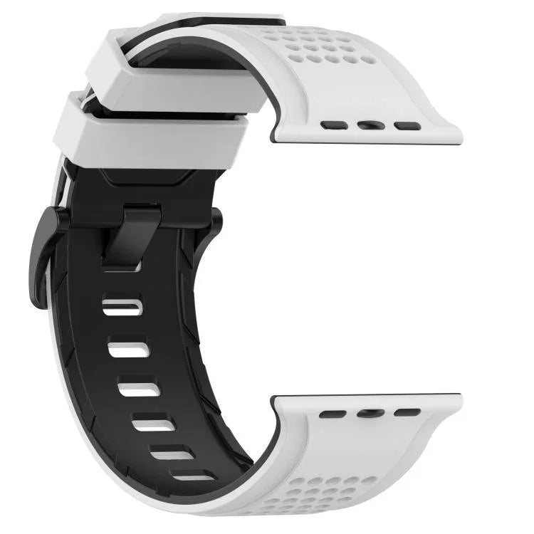 Bracelete de Relógio em Silicone Respirável com Padrão de Quadrados, Para Apple Watch 46mm / 49mm / 45mm / 44mm