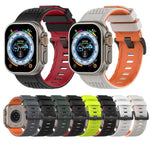 Bracelete de Relógio em Silicone Respirável com Padrão de Quadrados, Para Apple Watch 46mm / 49mm / 45mm / 44mm