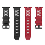 Bracelete de Relógio em Silicone Respirável com Padrão de Quadrados, Para Apple Watch 46mm / 49mm / 45mm / 44mm