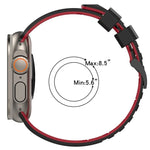 Bracelete de Relógio em Silicone Respirável com Padrão de Quadrados, Para Apple Watch 46mm / 49mm / 45mm / 44mm