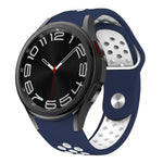 Correia de Relógio de Silicone com Fivela Reversa Bicolor, Para Samsung Galaxy Watch FE / 7 / 6 / 5 / 4