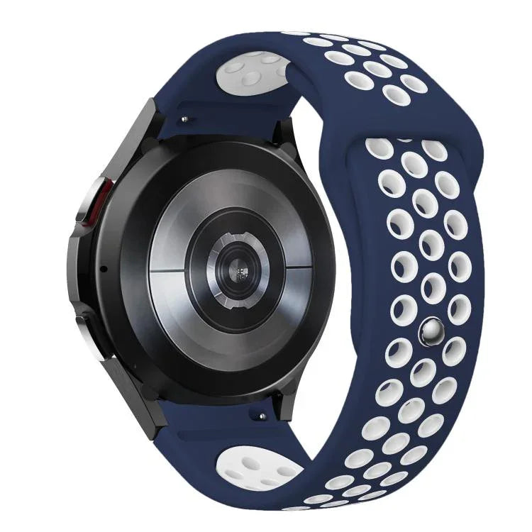 Correia de Relógio de Silicone com Fivela Reversa Bicolor, Para Samsung Galaxy Watch FE / 7 / 6 / 5 / 4