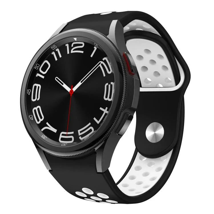 Correia de Relógio de Silicone com Fivela Reversa Bicolor, Para Samsung Galaxy Watch FE / 7 / 6 / 5 / 4