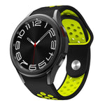 Correia de Relógio de Silicone com Fivela Reversa Bicolor, Para Samsung Galaxy Watch FE / 7 / 6 / 5 / 4