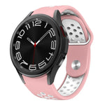 Correia de Relógio de Silicone com Fivela Reversa Bicolor, Para Samsung Galaxy Watch FE / 7 / 6 / 5 / 4