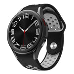 Correia de Relógio de Silicone com Fivela Reversa Bicolor, Para Samsung Galaxy Watch FE / 7 / 6 / 5 / 4
