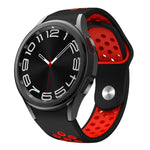 Correia de Relógio de Silicone com Fivela Reversa Bicolor, Para Samsung Galaxy Watch FE / 7 / 6 / 5 / 4