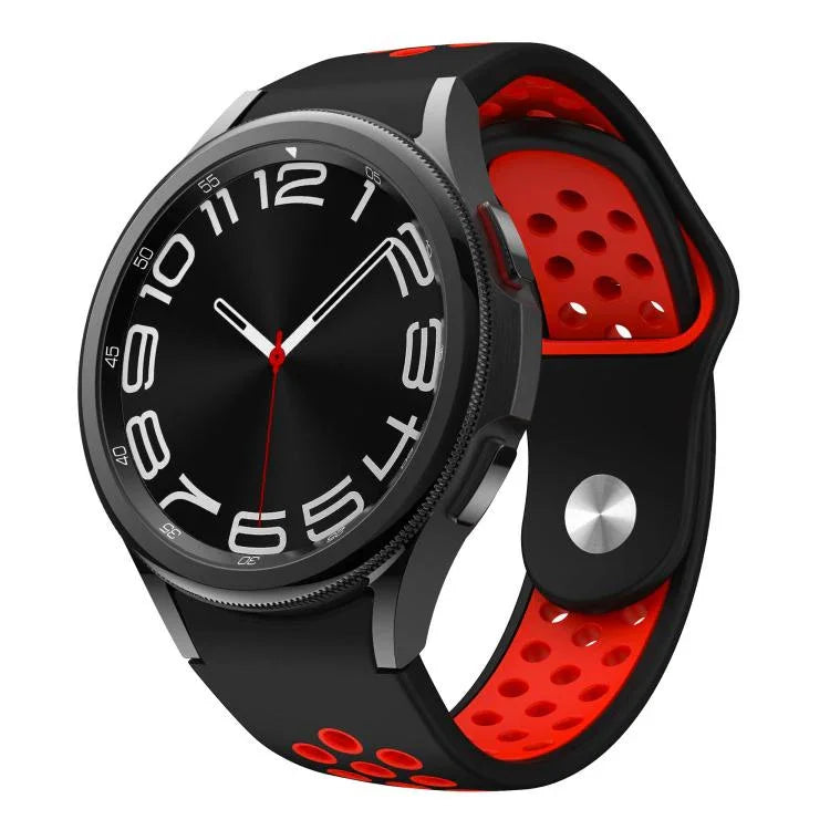 Correia de Relógio de Silicone com Fivela Reversa Bicolor, Para Samsung Galaxy Watch FE / 7 / 6 / 5 / 4