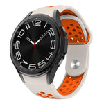 Correia de Relógio de Silicone com Fivela Reversa Bicolor, Para Samsung Galaxy Watch FE / 7 / 6 / 5 / 4