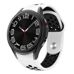 Correia de Relógio de Silicone com Fivela Reversa Bicolor, Para Samsung Galaxy Watch FE / 7 / 6 / 5 / 4