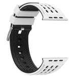 Bracelete de Relógio em Silicone Respirável Bicolor com Furos Verticais, Para Apple Watch 46mm/ 49mm / 45mm / 44mm