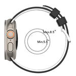 Bracelete de Relógio em Silicone Respirável Bicolor com Furos Verticais, Para Apple Watch 46mm/ 49mm / 45mm / 44mm