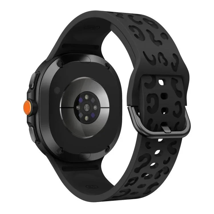 Correia de Relógio de Silicone com Estampa de Leopardo, Para Samsung Galaxy Watch8 / Watch8 Classic