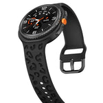 Correia de Relógio de Silicone com Estampa de Leopardo, Para Samsung Galaxy Watch8 / Watch8 Classic
