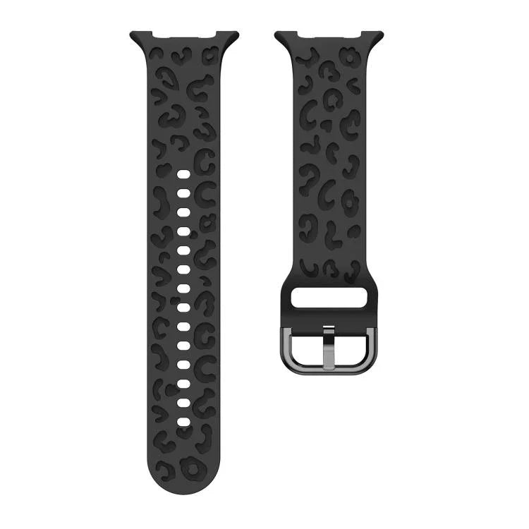 Correia de Relógio de Silicone com Estampa de Leopardo, Para Samsung Galaxy Watch8 / Watch8 Classic