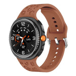 Correia de Relógio de Silicone com Estampa de Leopardo, Para Samsung Galaxy Watch8 / Watch8 Classic