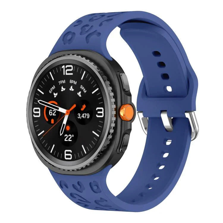 Correia de Relógio de Silicone com Estampa de Leopardo, Para Samsung Galaxy Watch8 / Watch8 Classic
