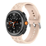 Correia de Relógio de Silicone com Estampa de Leopardo, Para Samsung Galaxy Watch8 / Watch8 Classic