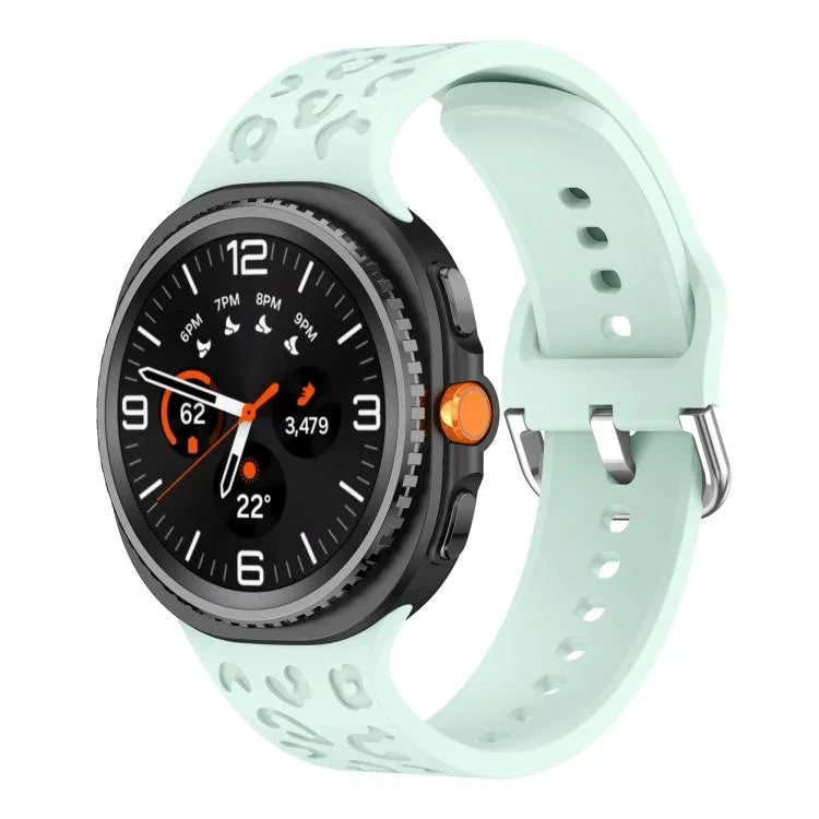 Correia de Relógio de Silicone com Estampa de Leopardo, Para Samsung Galaxy Watch8 / Watch8 Classic