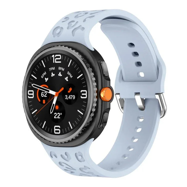 Correia de Relógio de Silicone com Estampa de Leopardo, Para Samsung Galaxy Watch8 / Watch8 Classic