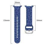 Correia de Relógio de Silicone com Estampa de Leopardo, Para Samsung Galaxy Watch8 / Watch8 Classic
