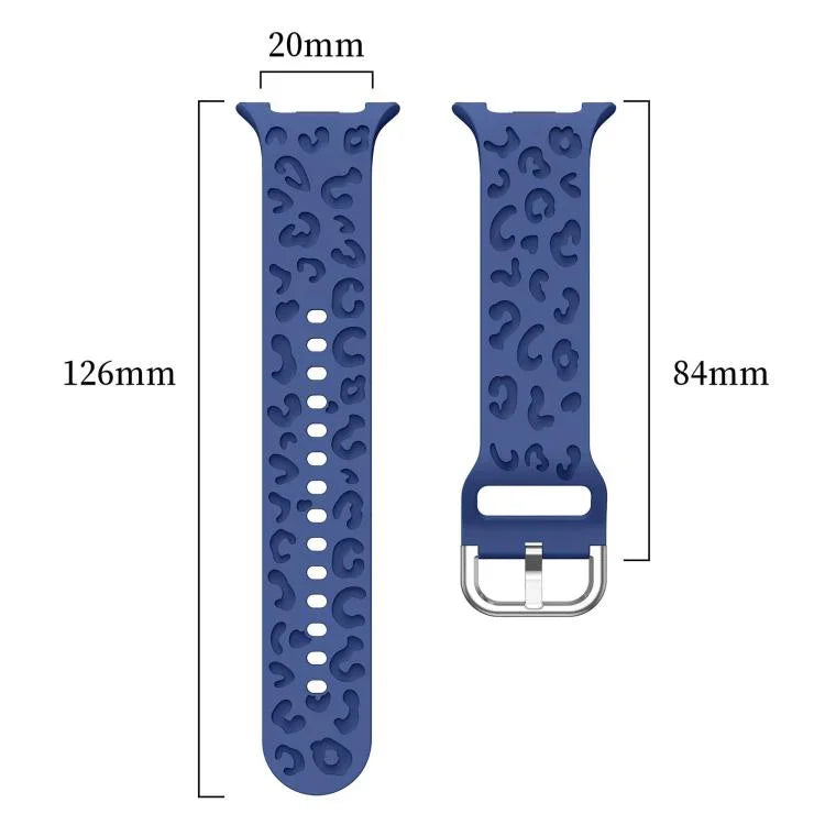 Correia de Relógio de Silicone com Estampa de Leopardo, Para Samsung Galaxy Watch8 / Watch8 Classic