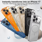Capa MagSafe Fosca com Janela para Lente Grande 17, Para iPhone 15 Pro Max, Para iPhone 15 Pro, Para iPhone 15 Plus, Para iPhone 15, Para iPhone 14 Plus, Para iPhone 14, Para iPhone 14 Pro, Para iPhone 14 Pro Max