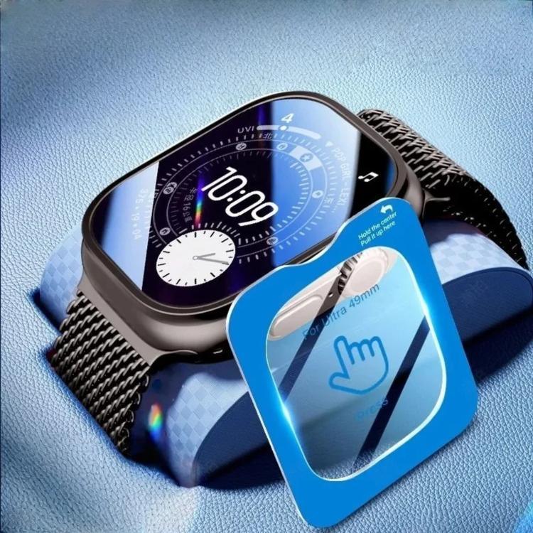 Película de Vidro Temperado para Relógio com Posicionamento HD Anti-Dedadas de Ecrã Completo, Para Apple Watch Ultra 3 / 2 / 1 49mm