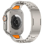 Pulseira de Relógio com Fivela Borboleta de Libertação Rápida Tipo H em Aço Inoxidável, Para Apple Watch 44mm / 45mm / 46mm / 49mm, Para Apple Watch 42mm / 41mm / 40mm / 38mm
