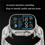 Pulseira de Relógio com Fivela Borboleta de Libertação Rápida Tipo H em Aço Inoxidável, Para Apple Watch 44mm / 45mm / 46mm / 49mm, Para Apple Watch 42mm / 41mm / 40mm / 38mm