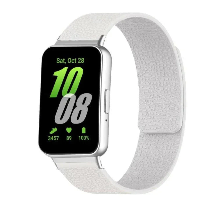 Correia de Relógio de Silicone Magnética Macia com Textura de Lichia, Para Samsung Galaxy Fit3