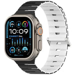 Pulseira de Silicone Bicolor Magnética Estilo Melódica, Para Apple Watch 46mm / 49mm / 45mm / 44mm, Para Apple Watch 42mm / 41mm / 40mm / 38mm