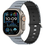Pulseira de Silicone Bicolor Magnética Estilo Melódica, Para Apple Watch 46mm / 49mm / 45mm / 44mm, Para Apple Watch 42mm / 41mm / 40mm / 38mm