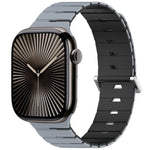 Pulseira de Silicone Bicolor Magnética Estilo Melódica, Para Apple Watch 46mm / 49mm / 45mm / 44mm, Para Apple Watch 42mm / 41mm / 40mm / 38mm
