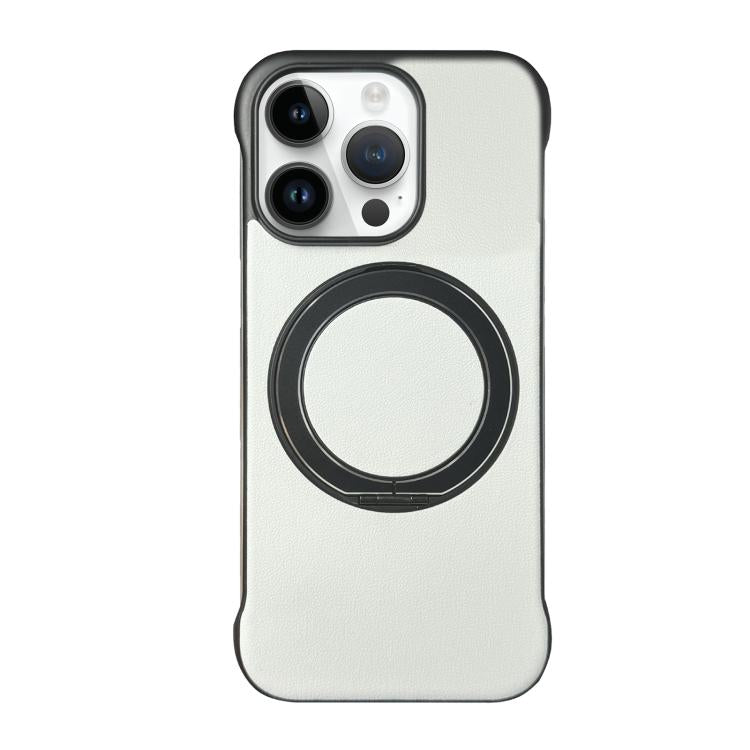 Capa de telemóvel com suporte MagSafe em PC com pele sem moldura, para iPhone 14 Plus, para iPhone 14, para iPhone 14 Pro, para iPhone 14 Pro Max, para iPhone 13 Pro Max, para iPhone 13 Pro