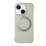 Capa de telemóvel com suporte MagSafe em PC com pele sem moldura, para iPhone 14 Plus, para iPhone 14, para iPhone 14 Pro, para iPhone 14 Pro Max, para iPhone 13 Pro Max, para iPhone 13 Pro