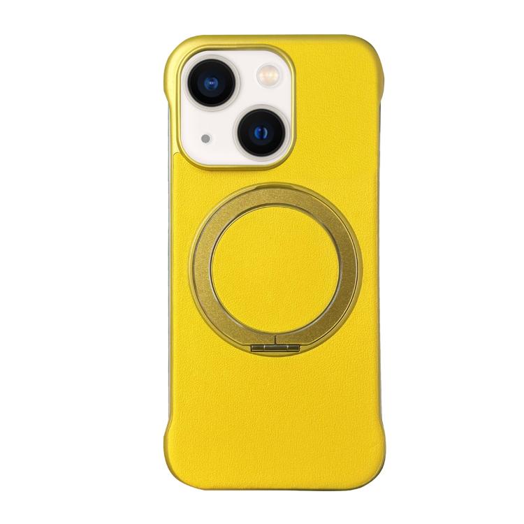 Capa de telemóvel com suporte MagSafe em PC com pele sem moldura, para iPhone 14 Plus, para iPhone 14, para iPhone 14 Pro, para iPhone 14 Pro Max, para iPhone 13 Pro Max, para iPhone 13 Pro