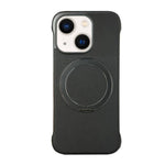 Capa de telemóvel com suporte MagSafe em PC com pele sem moldura, para iPhone 14 Plus, para iPhone 14, para iPhone 14 Pro, para iPhone 14 Pro Max, para iPhone 13 Pro Max, para iPhone 13 Pro