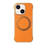 Capa de telemóvel com suporte MagSafe em PC com pele sem moldura, para iPhone 14 Plus, para iPhone 14, para iPhone 14 Pro, para iPhone 14 Pro Max, para iPhone 13 Pro Max, para iPhone 13 Pro