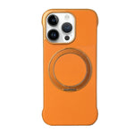 Capa de telemóvel com suporte MagSafe em PC com pele sem moldura, para iPhone 14 Plus, para iPhone 14, para iPhone 14 Pro, para iPhone 14 Pro Max, para iPhone 13 Pro Max, para iPhone 13 Pro