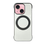 Capa de telemóvel com suporte MagSafe em PC com pele sem moldura, para iPhone 16 Plus, para iPhone 16, para iPhone 15 Pro Max, para iPhone 15 Pro, para iPhone 15 Plus, para iPhone 15