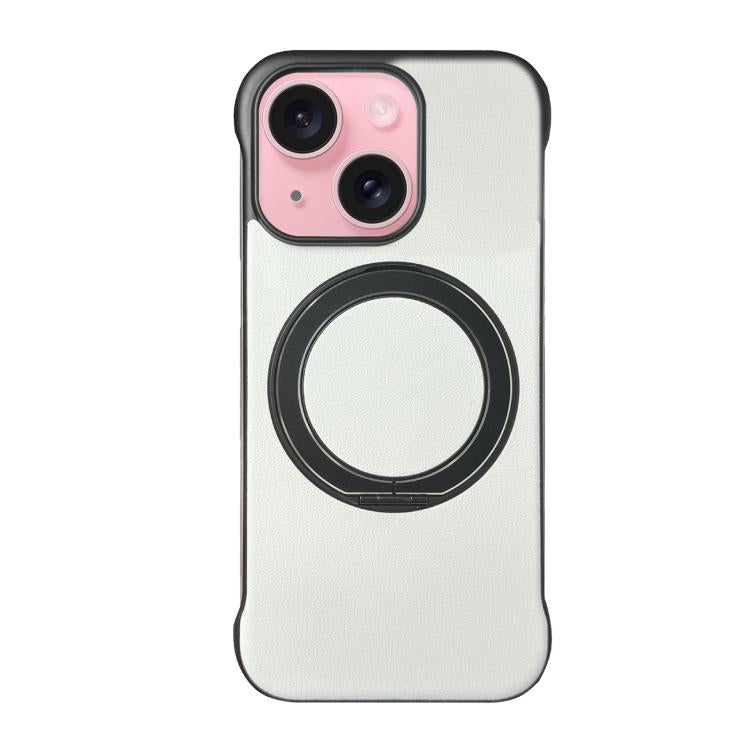 Capa de telemóvel com suporte MagSafe em PC com pele sem moldura, para iPhone 16 Plus, para iPhone 16, para iPhone 15 Pro Max, para iPhone 15 Pro, para iPhone 15 Plus, para iPhone 15