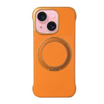 Capa de telemóvel com suporte MagSafe em PC com pele sem moldura, para iPhone 16 Plus, para iPhone 16, para iPhone 15 Pro Max, para iPhone 15 Pro, para iPhone 15 Plus, para iPhone 15