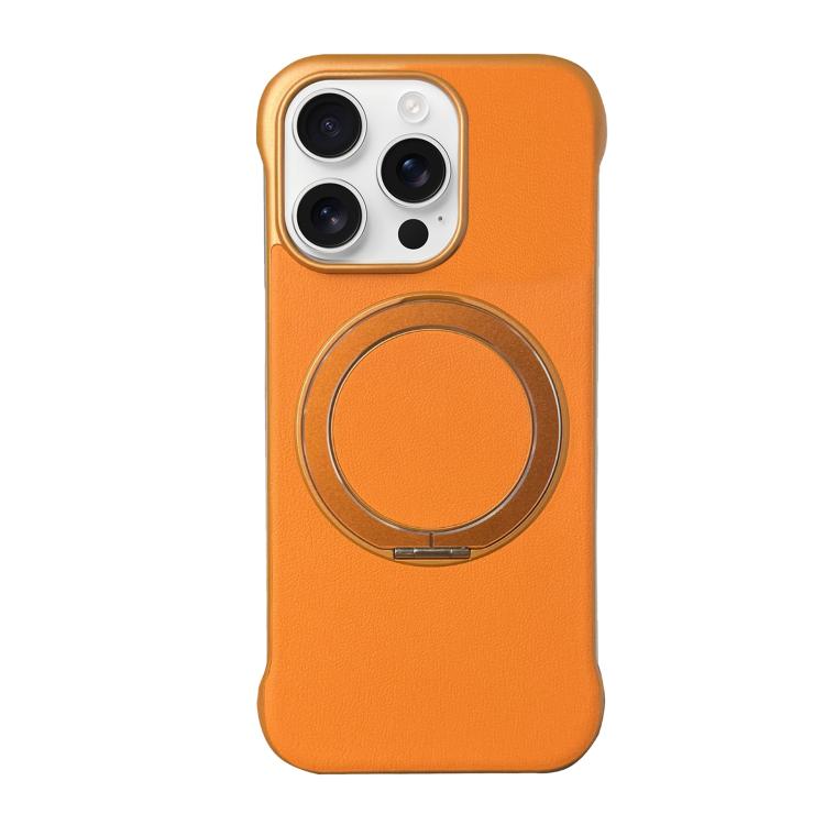 Capa de telemóvel com suporte MagSafe em PC com pele sem moldura, para iPhone 17 Pro Max, para iPhone 17 Pro, para iPhone 17, para iPhone Air, para iPhone 16 Pro Max, para iPhone 16 Pro