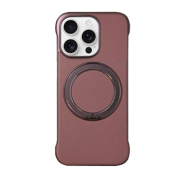 Capa de telemóvel com suporte MagSafe em PC com pele sem moldura, para iPhone 17 Pro Max, para iPhone 17 Pro, para iPhone 17, para iPhone Air, para iPhone 16 Pro Max, para iPhone 16 Pro