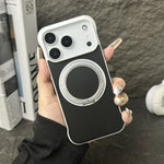 Capa de telemóvel com suporte MagSafe em PC com pele sem moldura, para iPhone 17 Pro Max, para iPhone 17 Pro, para iPhone 17, para iPhone Air, para iPhone 16 Pro Max, para iPhone 16 Pro