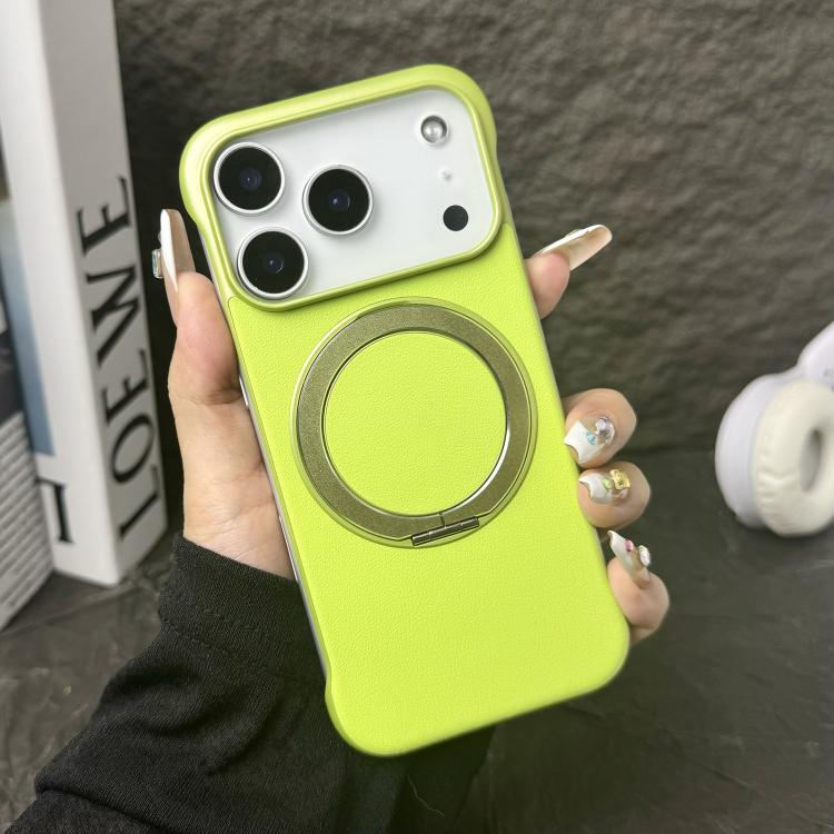 Capa de telemóvel com suporte MagSafe em PC com pele sem moldura, para iPhone 17 Pro Max, para iPhone 17 Pro, para iPhone 17, para iPhone Air, para iPhone 16 Pro Max, para iPhone 16 Pro