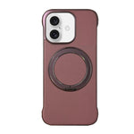 Capa de telemóvel com suporte MagSafe em PC com pele sem moldura, para iPhone 17 Pro Max, para iPhone 17 Pro, para iPhone 17, para iPhone Air, para iPhone 16 Pro Max, para iPhone 16 Pro