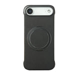 Capa de telemóvel com suporte MagSafe em PC com pele sem moldura, para iPhone 17 Pro Max, para iPhone 17 Pro, para iPhone 17, para iPhone Air, para iPhone 16 Pro Max, para iPhone 16 Pro